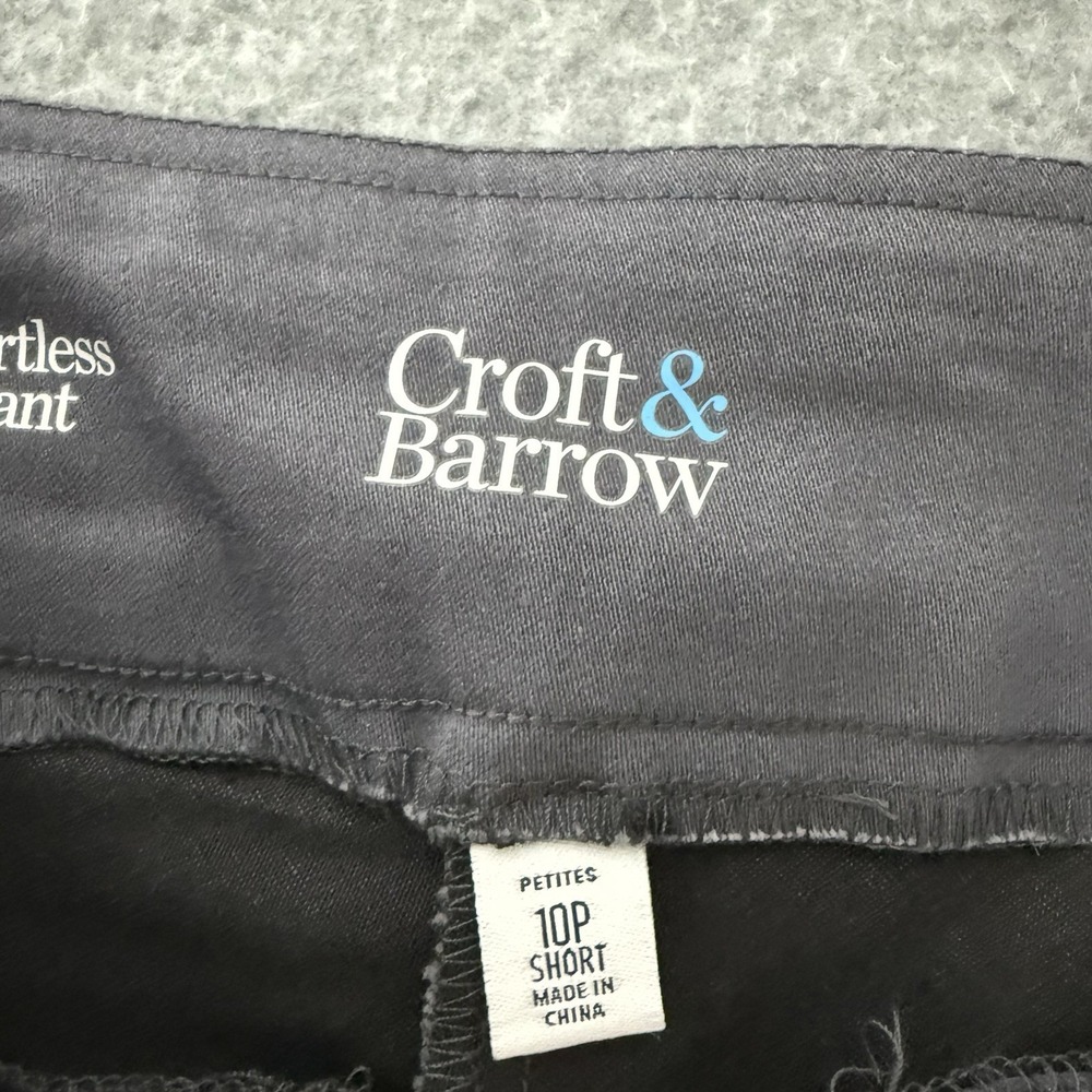 New Croft And Barrow The Effortless Stretch Mid Rise Straight Pants Women's 10P - Picture 5 of 9